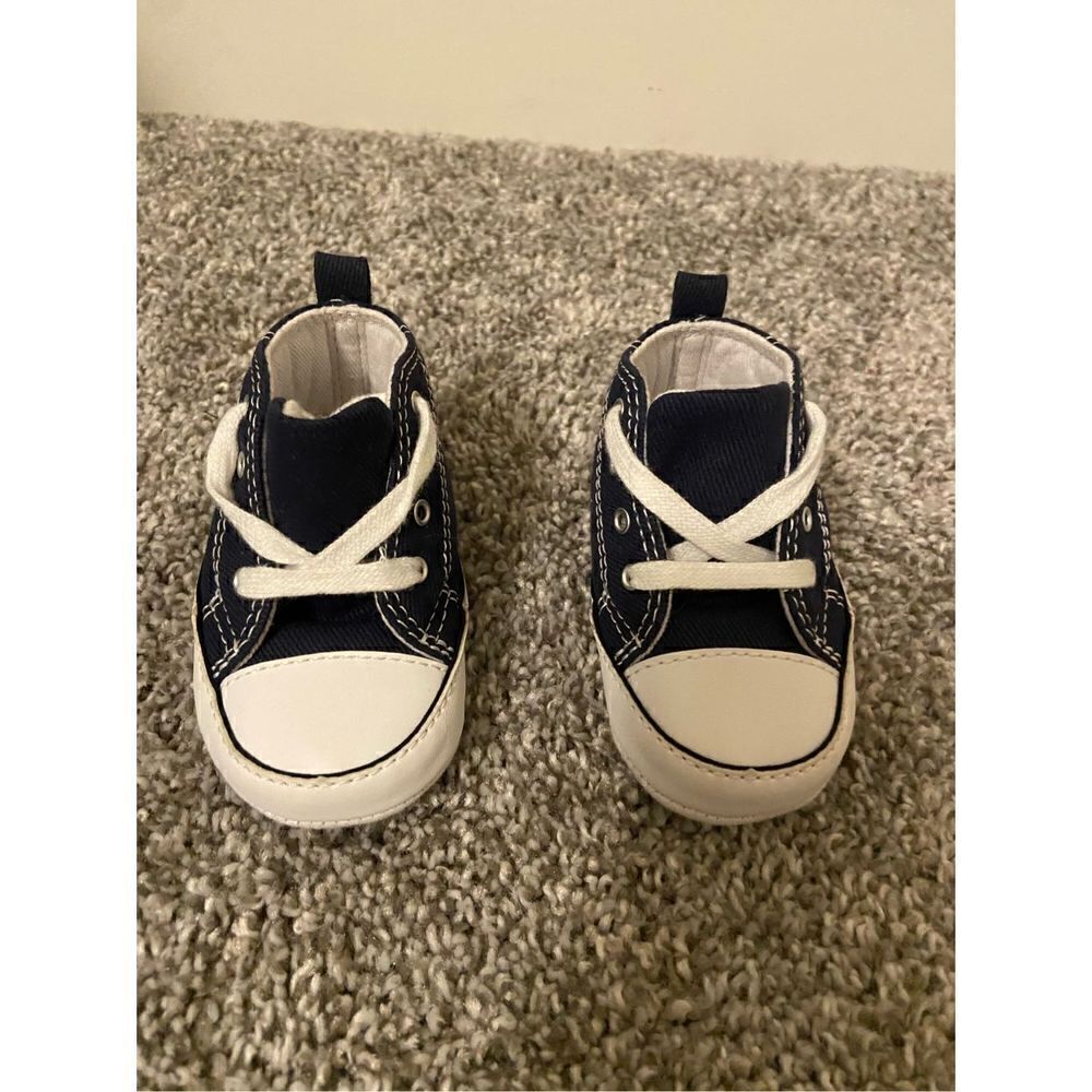 Baby Converse Dark Blue size 2